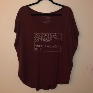 Soft maroon shirt